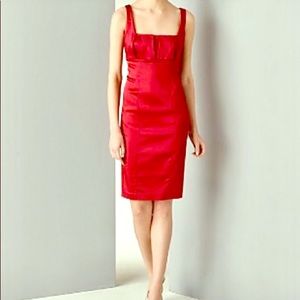 Calvin Klein Red Satin Dress size 6